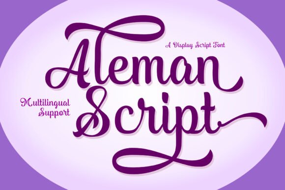 Aleman Script Font for Business Branding