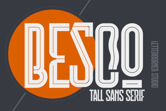 Besco Display Font for Bold, Clear Campaign Headlines