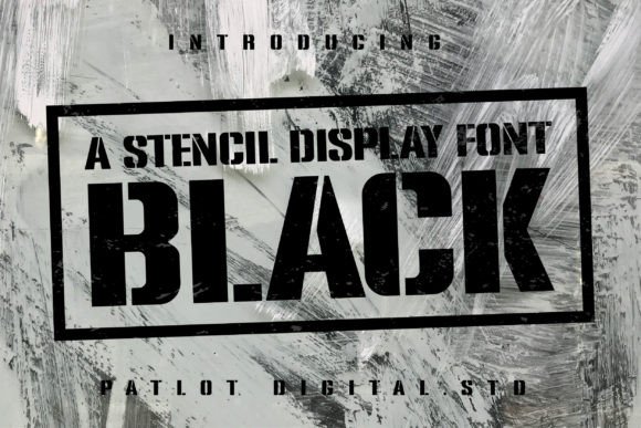 Black Stencil: A Display Font That Commands Attention