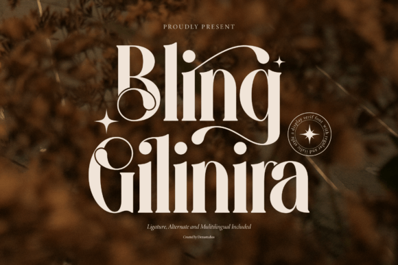 Bling Gilinira Serif Font for Bold, Elegant Design