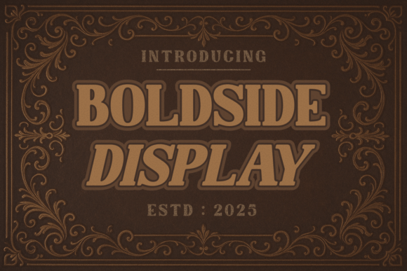 Boldside Display: A Vintage Serif Font for Timeless Branding
