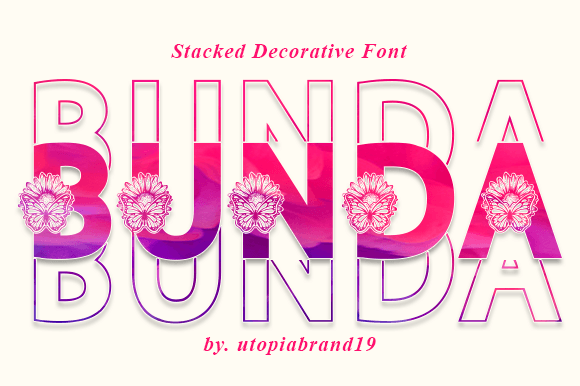 Bunda: A Nature-Inspired Display Font for Thoughtful Design