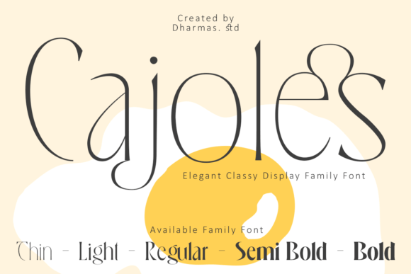 Cajoles: A Modern Serif Font for Elegant Digital Branding