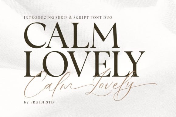Calm Lovely: A Modern Duo Font for Editorial Calm