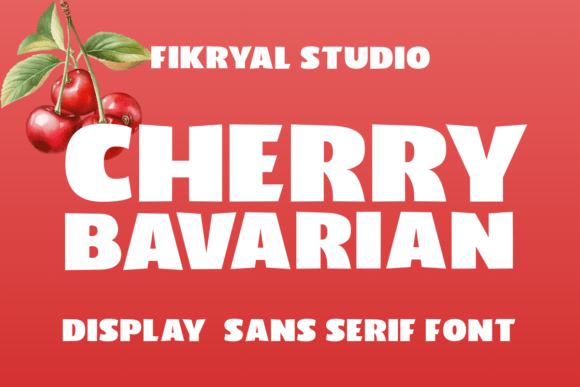 Cherry Bavarian: A Bold Sans Serif Display Font for Editorial Impact