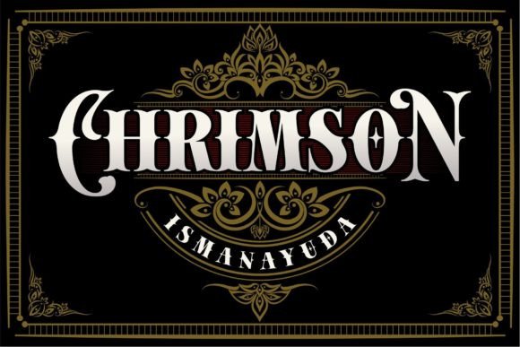 Chrimson: A Bold Blackletter Font for Scroll-Stopping Brand Visuals