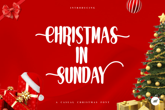 Christmas in Sunday Font
