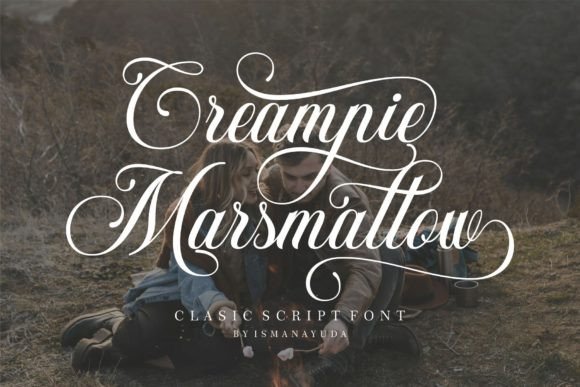 Creampie Marsmallow Font for Elegant Script Handwritten Design