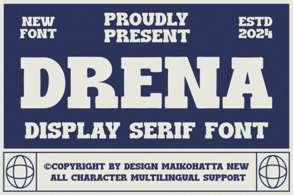 Drena: A Display Serif Font for Elegant Digital Branding
