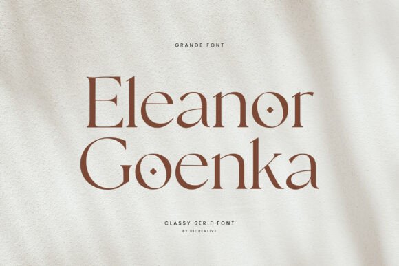 Eleanor Goenka Font for Stylish Design