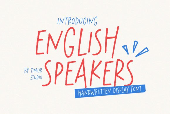 English Speakers Font for Bold, Expressive Branding
