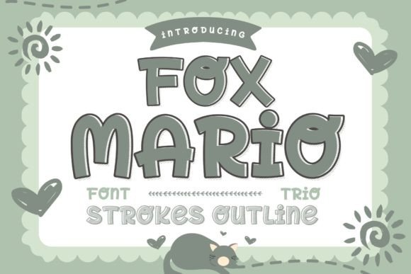 Fox Mario Font: A Playful Script Handwritten Display Font