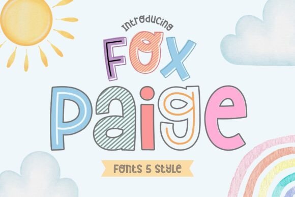 Fox Paige: A Playful Decorative Font for Editorial Design