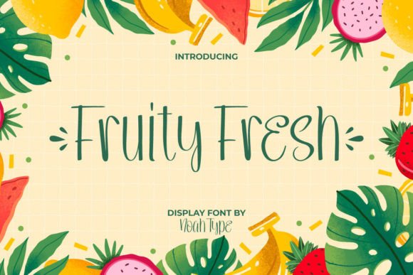 Fruity Fresh: A Playful Script Handwritten Font for Editorial Charm
