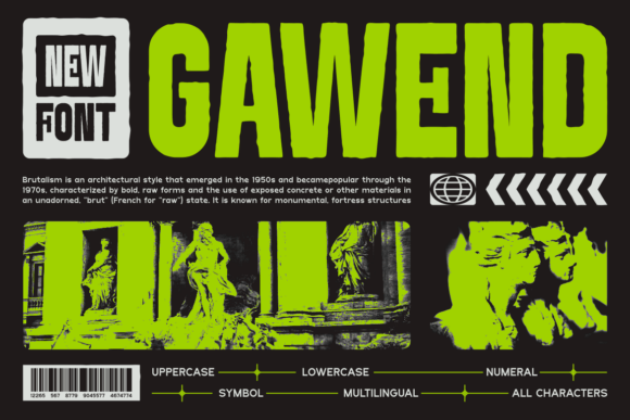 Gawend Font: Modern Sans Serif Design