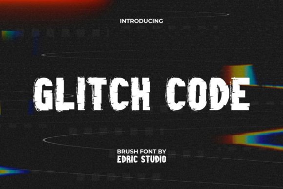 Glitch Code Font: A Techno Sci-Fi Display Typeface for Digital Design