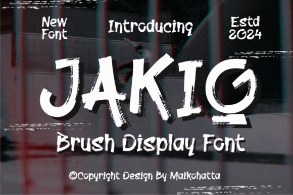Jakio Brush Display Font for Handmade Creators