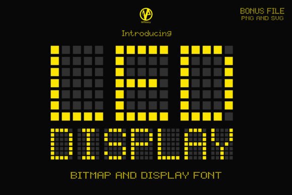 Led Display Font: A Cool and Unique Decorative Typeface