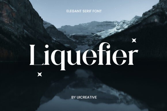 Liquefier: An Elegant Serif Font for Sophisticated Design