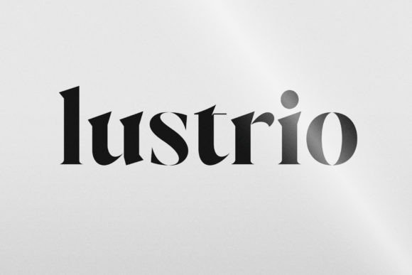 Lustrio Serif Font for Bold Branding and Elegant Display