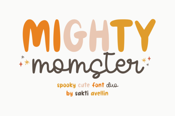 Mighty Momster Handwritten Font for Crafters