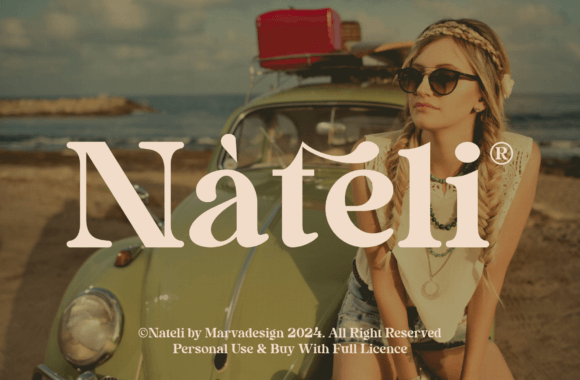 Nateli: Elegant Display Serif Font for Scroll-Stopping Titles
