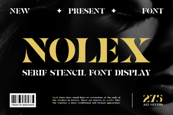 Nolex Serif Font for Bold Display Typography