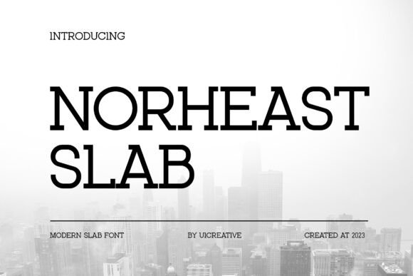 Norheast Slab Font for Bold Branding