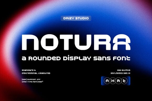 Notura: A Rounded Display Sans Serif Font for Modern Editorial Design