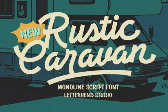 Rustic Caravan Font for Creative Campaigns
