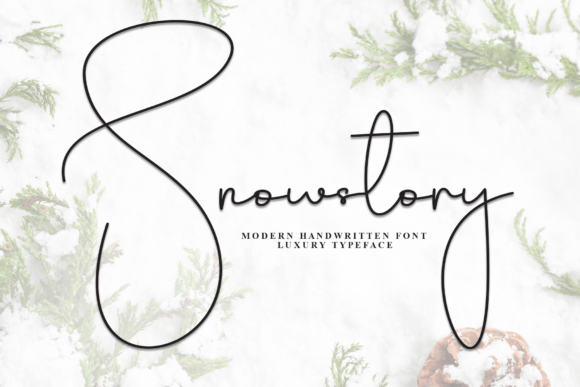Snowstory: A Playful Script Handwritten Font for Whimsical Crafts