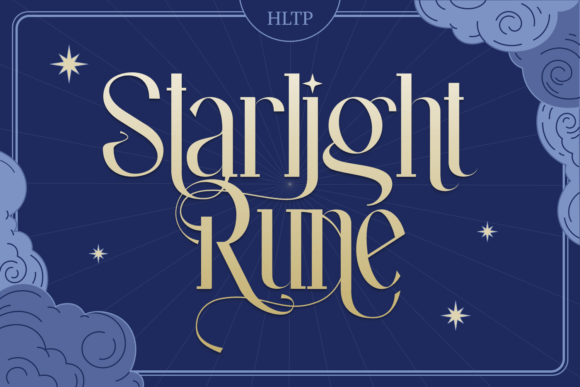 Starlight Rune: A Fantasy Serif Font for Enchanting Web Design