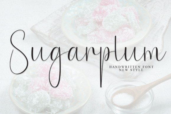 Sugarplum: A Script Handwritten Font for Warm, Elegant Editorial Design