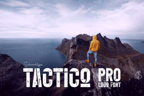 Tactico Pro: Bold All-Caps Sans Serif Font for Impactful Digital Branding